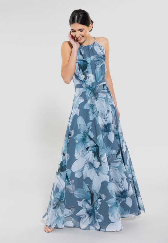 Swing jurk jewel blue-multi